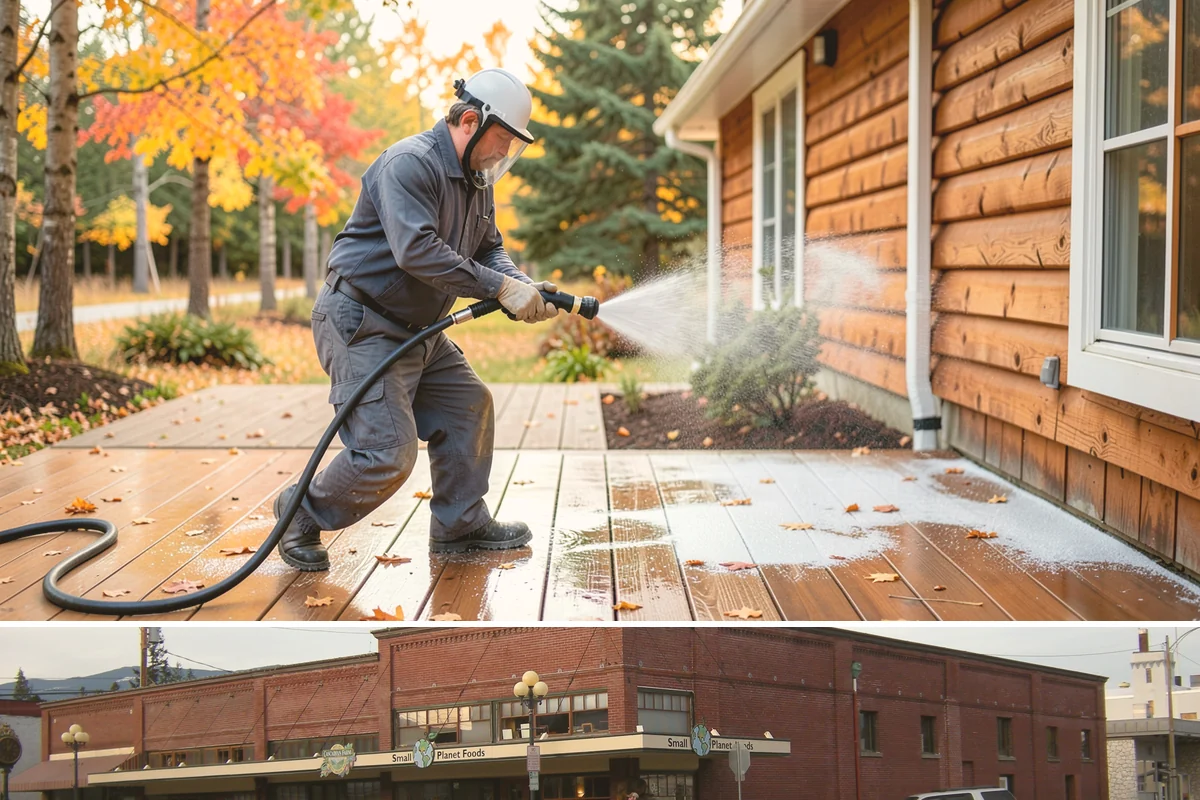 Garage Floor Cleaning in Sedro-Woolley, Skagit County, WA - Because a garage floor is sheltered, this service works year-round, though winter is popular when homeowners prep for coating...