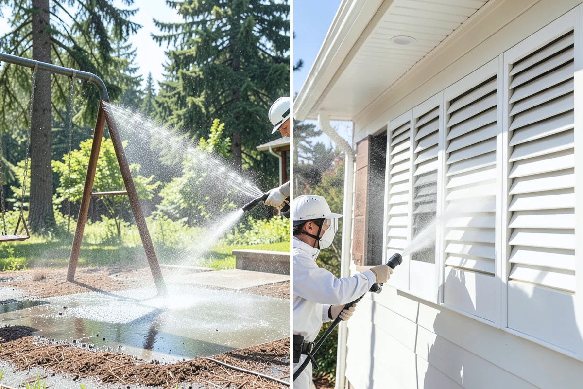 Garage Floor Cleaning in Skykomish, King County, WA - Clear the floor and mask off walls and storage areas