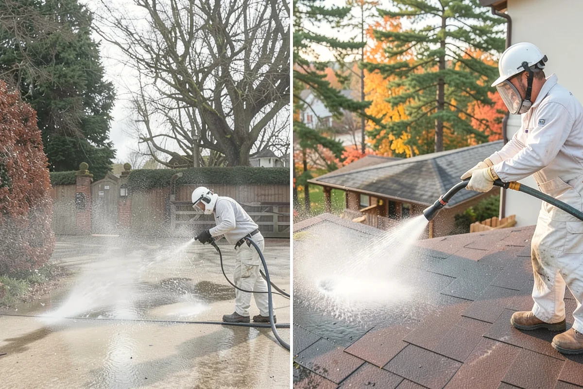 Garage Floor Cleaning in Tukwila, King County, WA - Clear the floor and mask off walls and storage areas