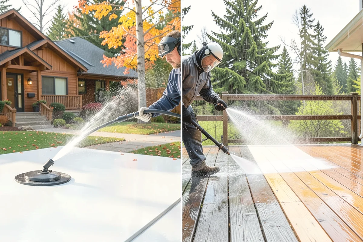Garage Floor Cleaning in University Place, Pierce County, WA - Clear the floor and mask off walls and storage areas