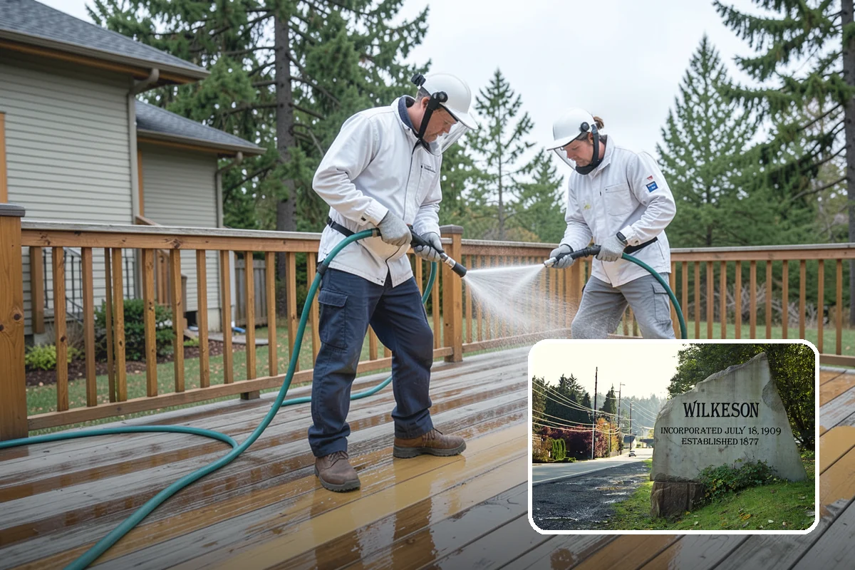Garage Floor Cleaning in Wilkeson, Pierce County, WA - Cuts through years of oil, brake dust, and tracked-in road salt
