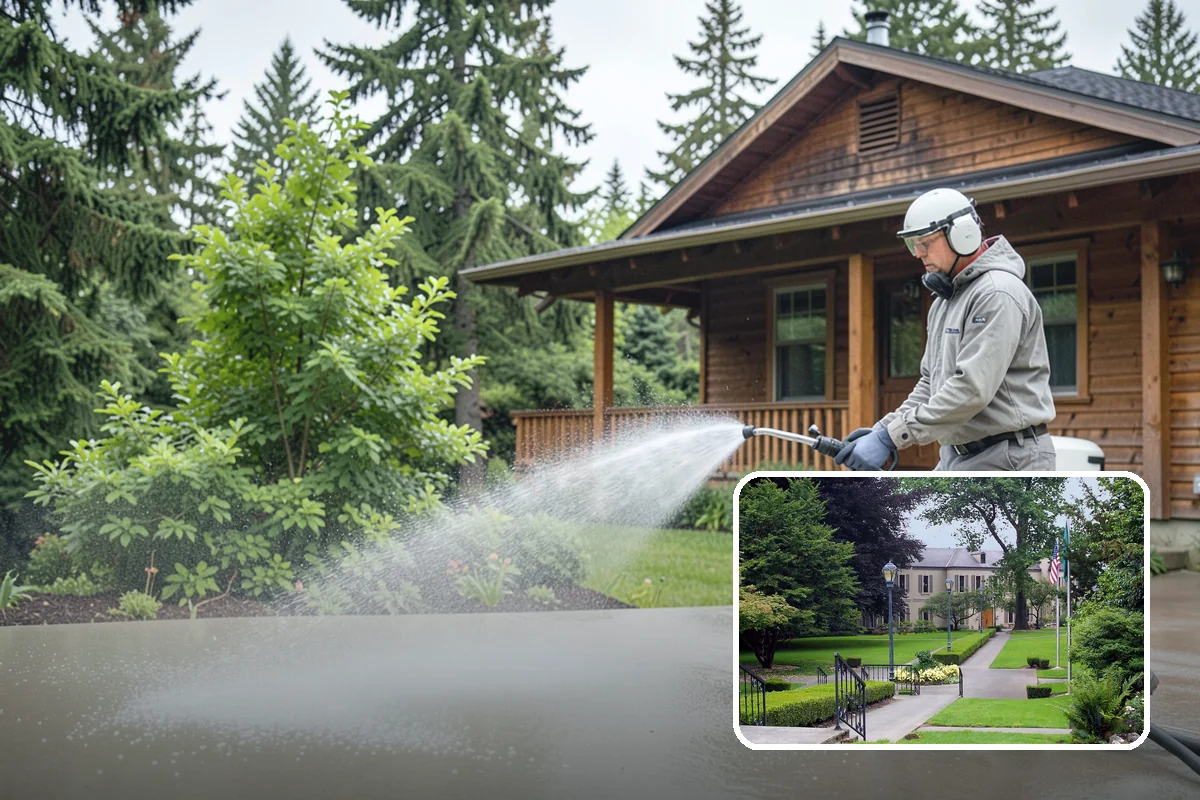 Garage Floor Cleaning in Woodinville, King County, WA - Cuts through years of oil, brake dust, and tracked-in road salt