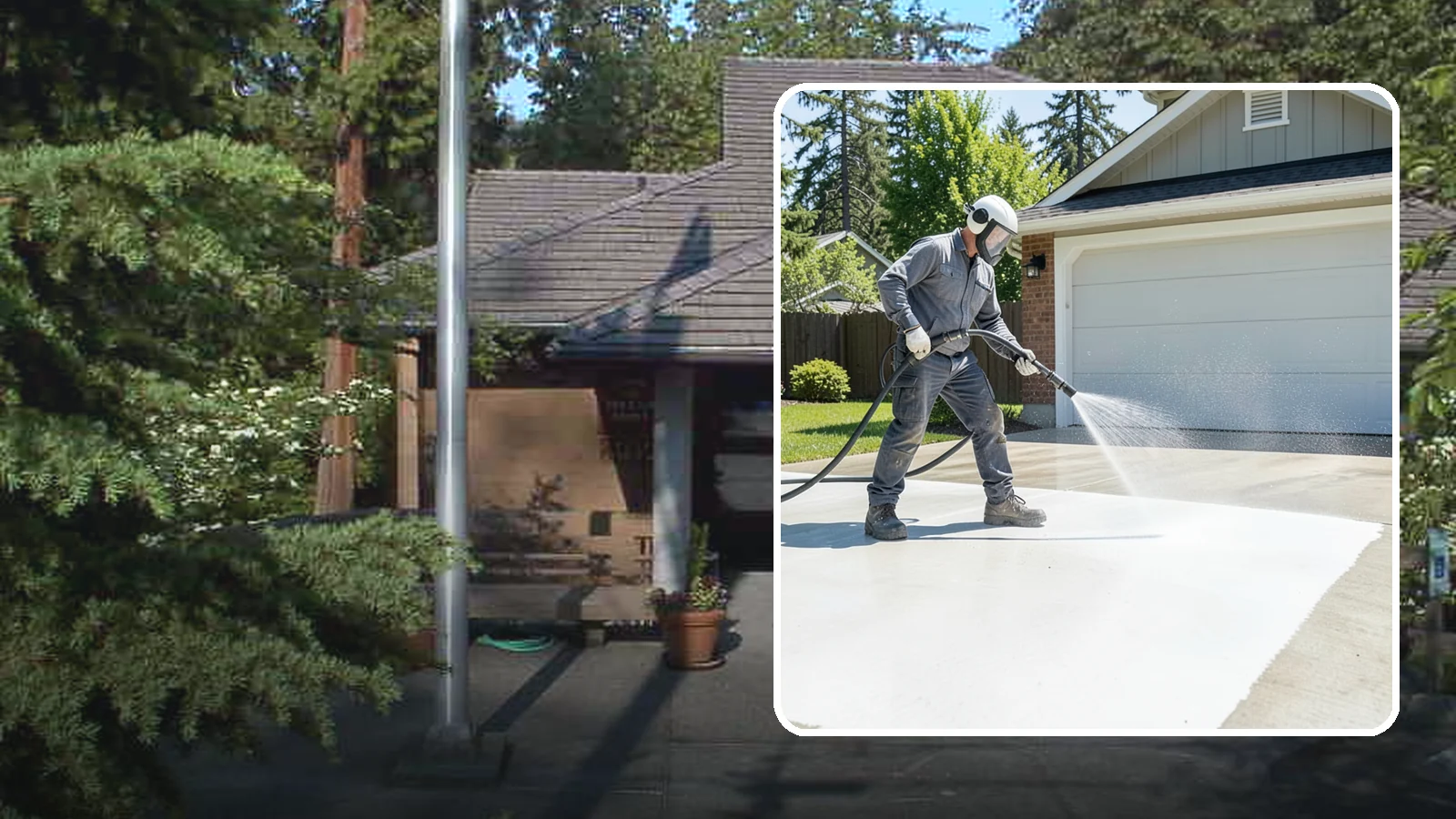 Garage Floor Cleaning in Yarrow Point, King County, WA - Deep-clean oil-soaked, dusty garage floors to a bright, safer surface ready for parking or coating.