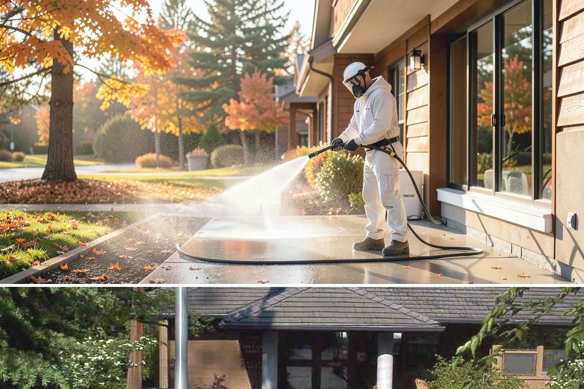Garage Floor Cleaning in Yarrow Point, King County, WA - Because a garage floor is sheltered, this service works year-round, though winter is popular when homeowners prep for coating...