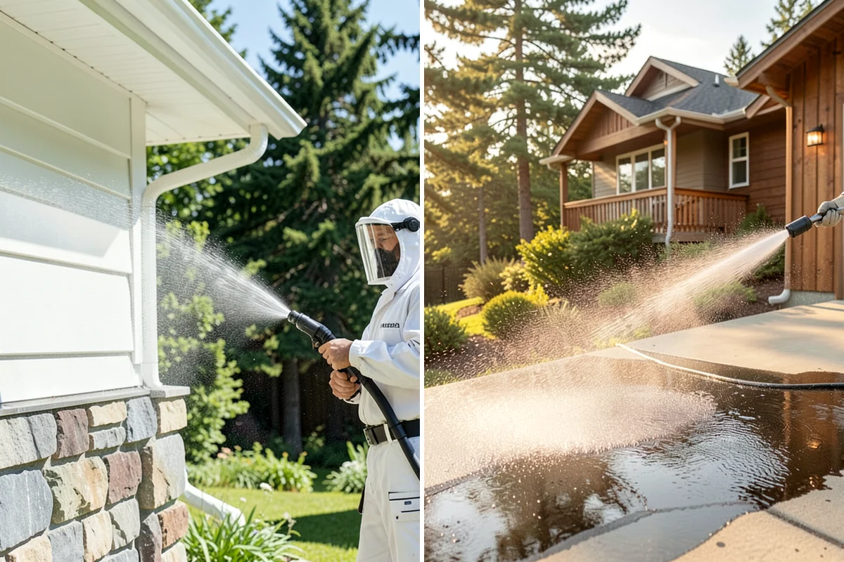 Garden Wall Cleaning in Arlington, Snohomish County, WA - Inspect the wall material and check mortar joints