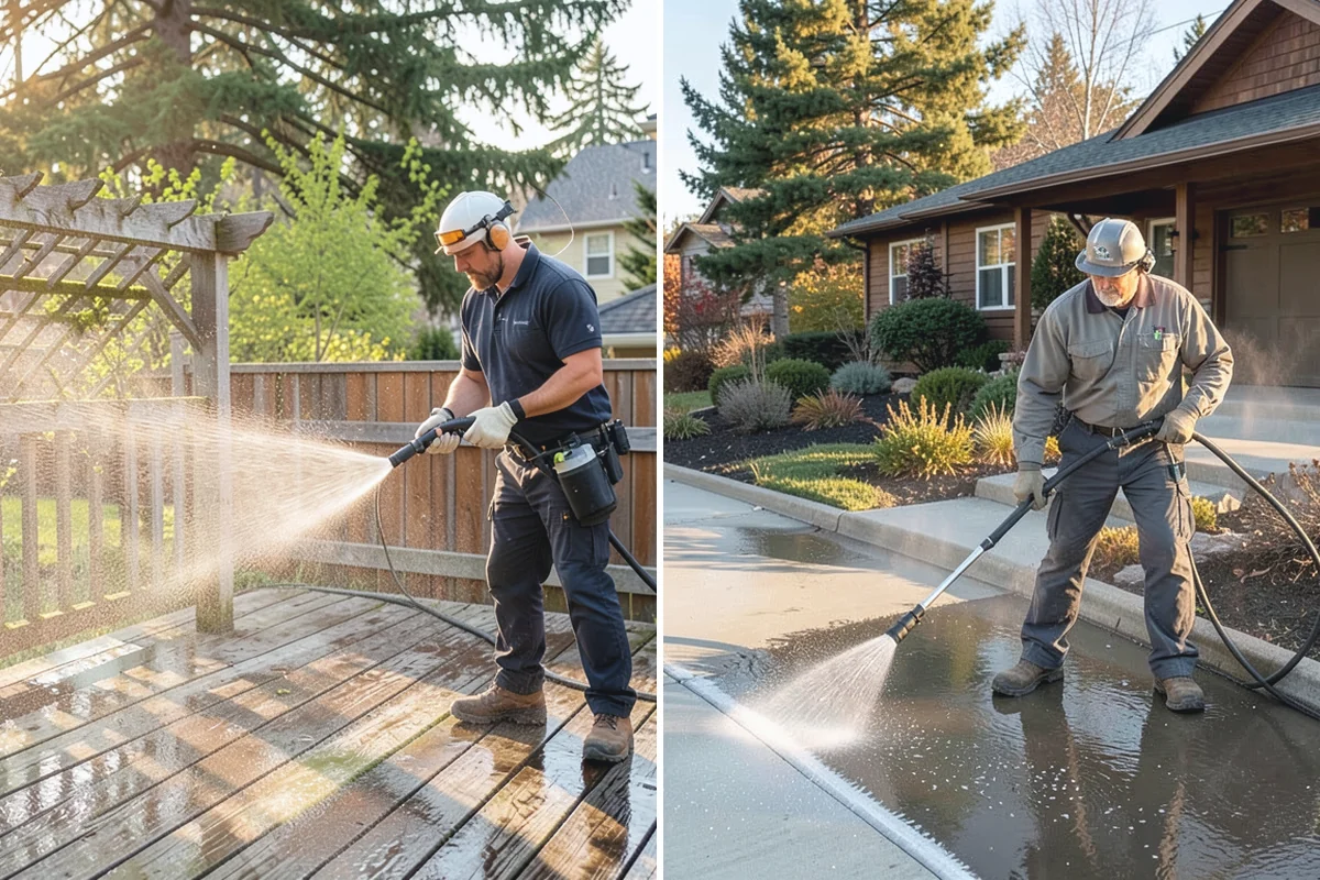 Garden Wall Cleaning in Beaux Arts Village, King County, WA - Inspect the wall material and check mortar joints