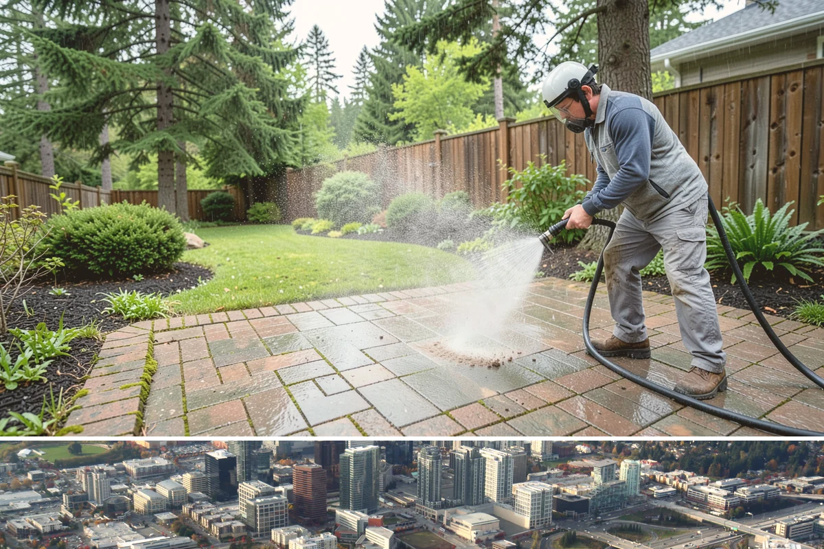 Garden Wall Cleaning in Bellevue, King County, WA - Clean garden walls in spring or summer to strip winter moss and let mortar dry fully afterward.