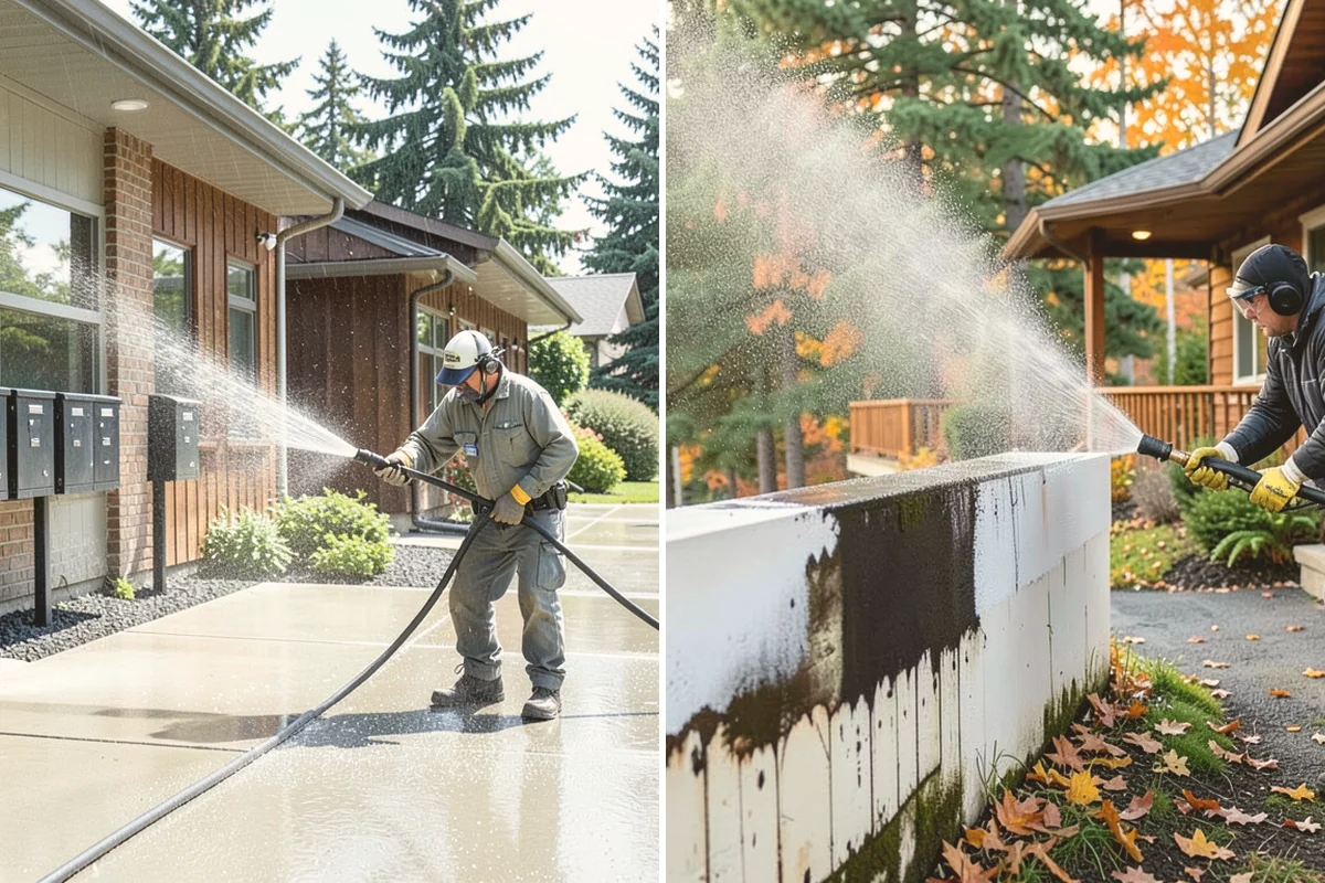 Garden Wall Cleaning in Bothell, King County, WA - Inspect the wall material and check mortar joints