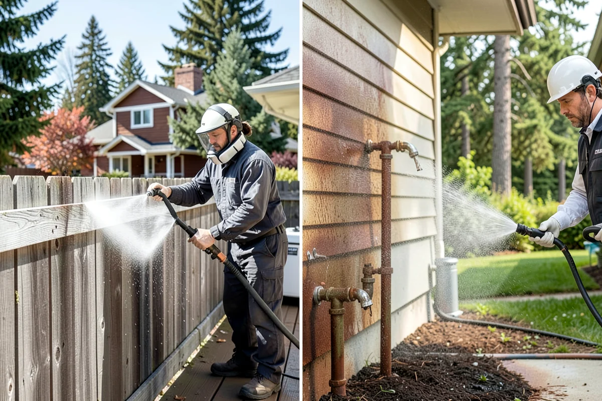 Garden Wall Cleaning in Concrete, Skagit County, WA - Inspect the wall material and check mortar joints