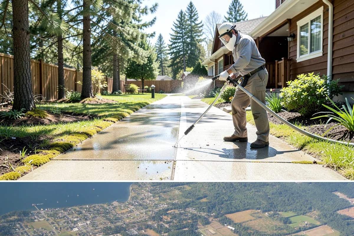 Garden Wall Cleaning in Coupeville, Island County, WA - Clean garden walls in spring or summer to strip winter moss and let mortar dry fully afterward.