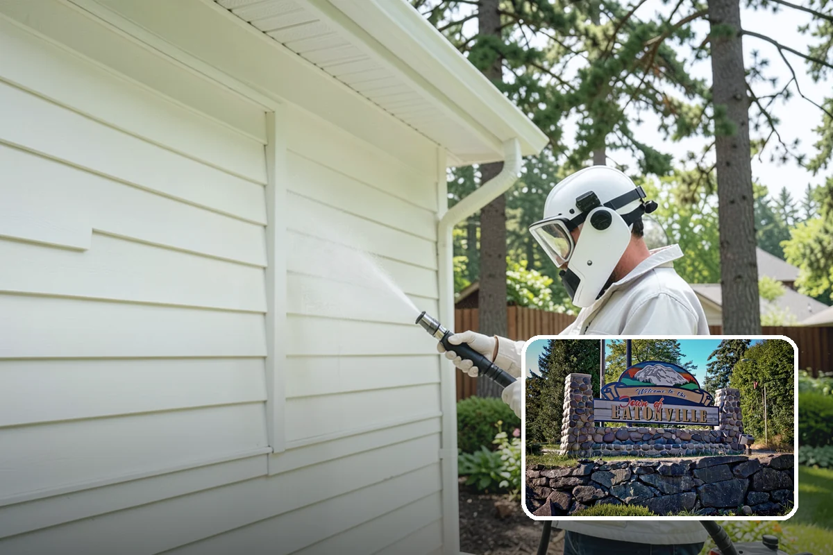 Garden Wall Cleaning in Eatonville, Pierce County, WA - Removes moss and soil staining from wall faces and caps