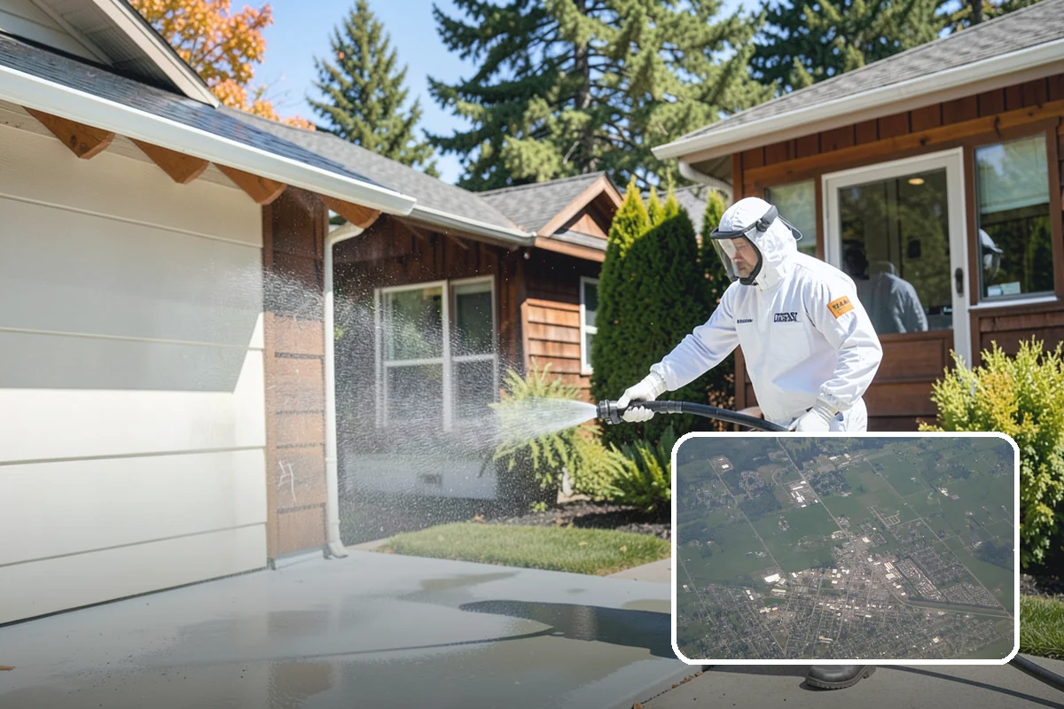 Garden Wall Cleaning in Enumclaw, King County, WA - Removes moss and soil staining from wall faces and caps