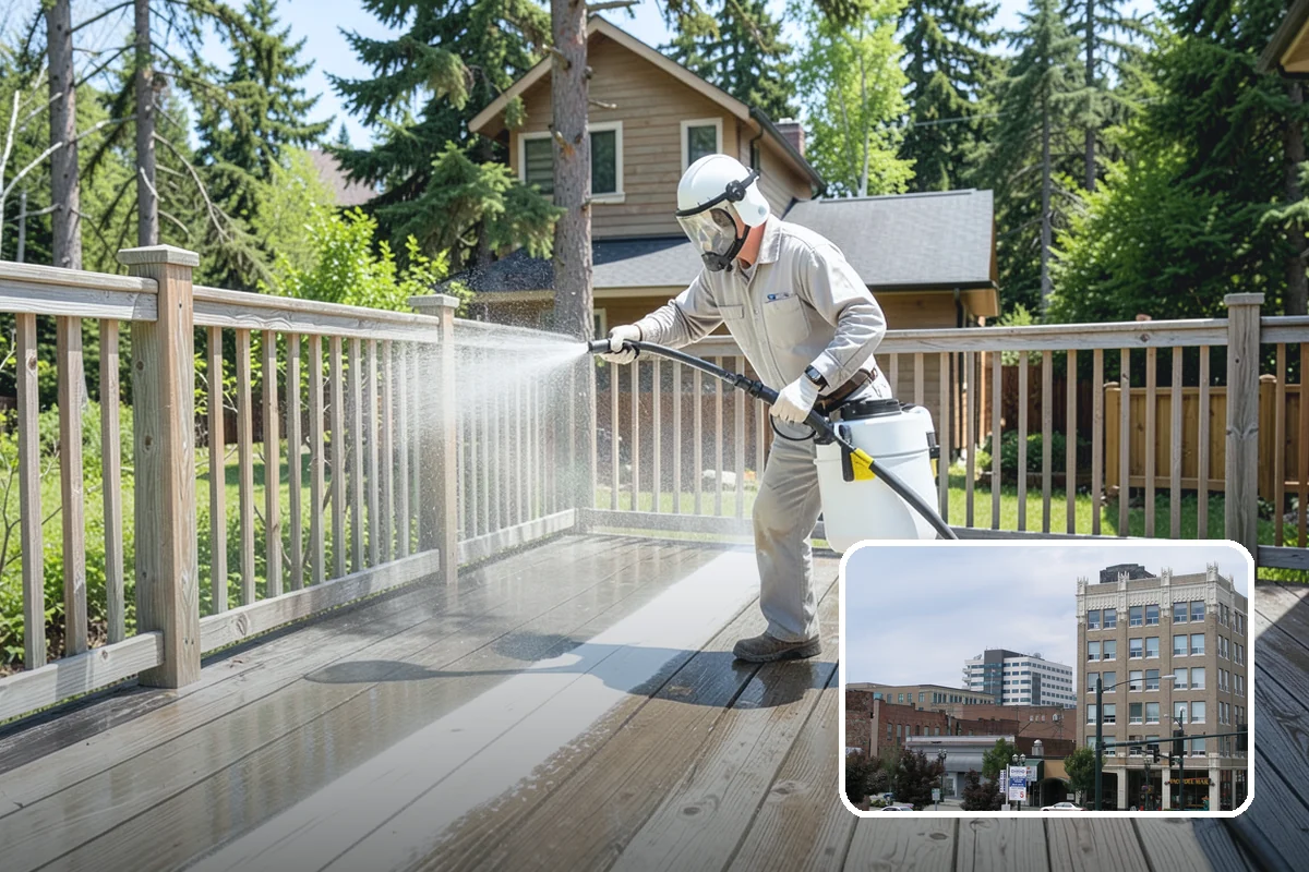 Garden Wall Cleaning in Everett, Snohomish County, WA - Removes moss and soil staining from wall faces and caps