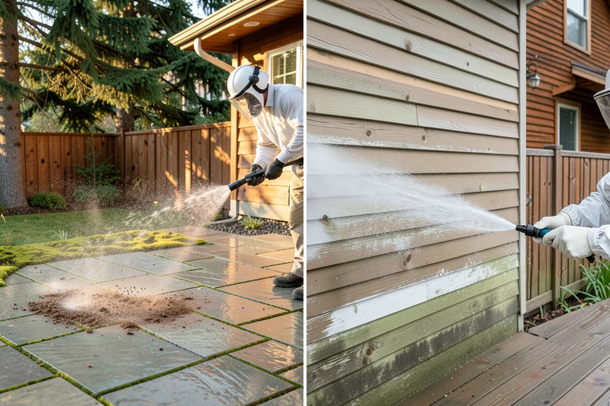 Garden Wall Cleaning in Fircrest, Pierce County, WA - Inspect the wall material and check mortar joints