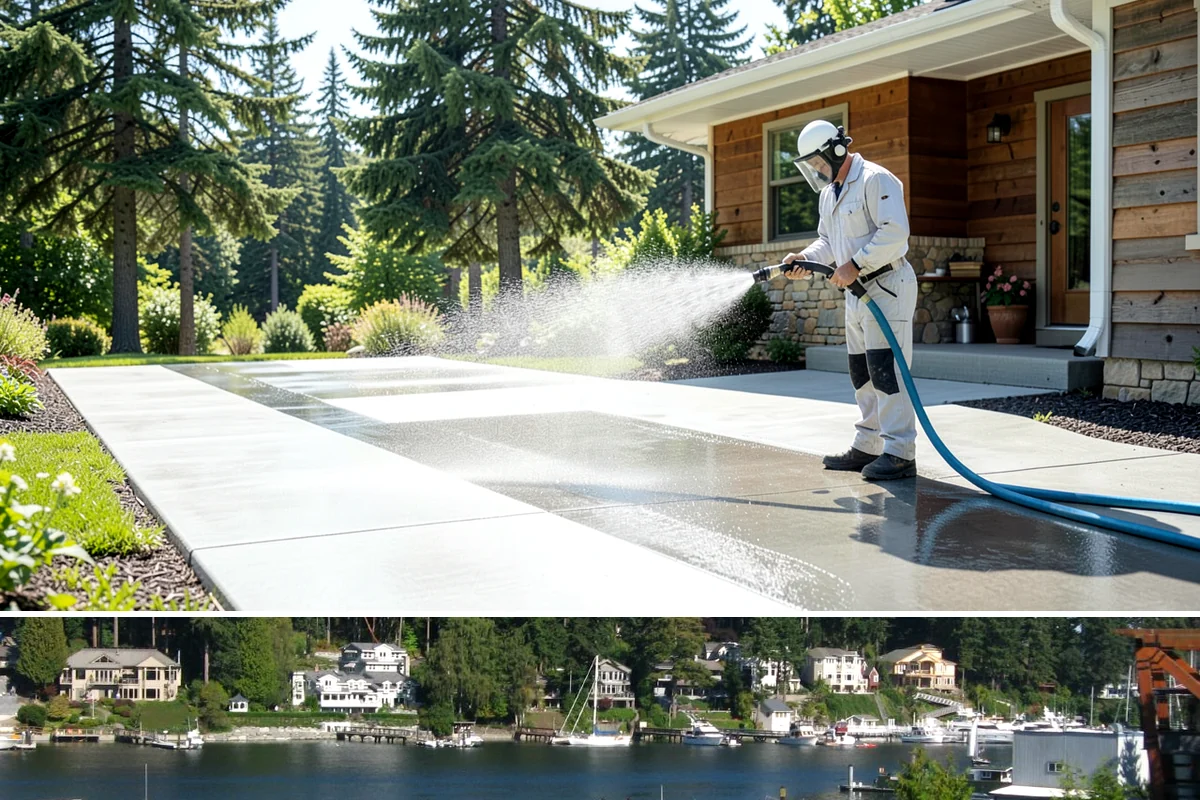 Garden Wall Cleaning in Gig Harbor, Pierce County, WA - Clean garden walls in spring or summer to strip winter moss and let mortar dry fully afterward.