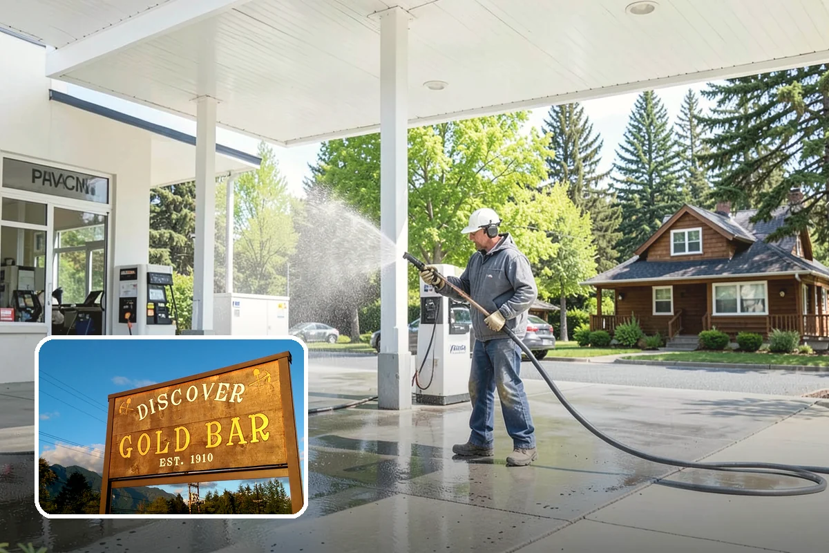 Garden Wall Cleaning in Gold Bar, Snohomish County, WA - Removes moss and soil staining from wall faces and caps