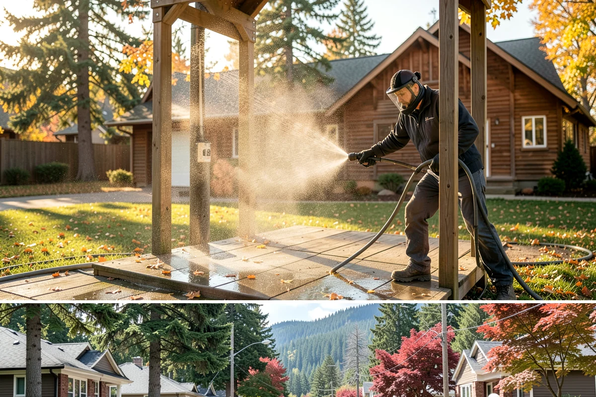 Garden Wall Cleaning in Hunts Point, King County, WA - Clean garden walls in spring or summer to strip winter moss and let mortar dry fully afterward.