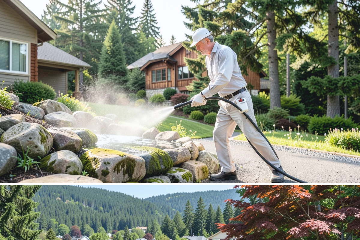 Garden Wall Cleaning in Index, Snohomish County, WA - Clean garden walls in spring or summer to strip winter moss and let mortar dry fully afterward.