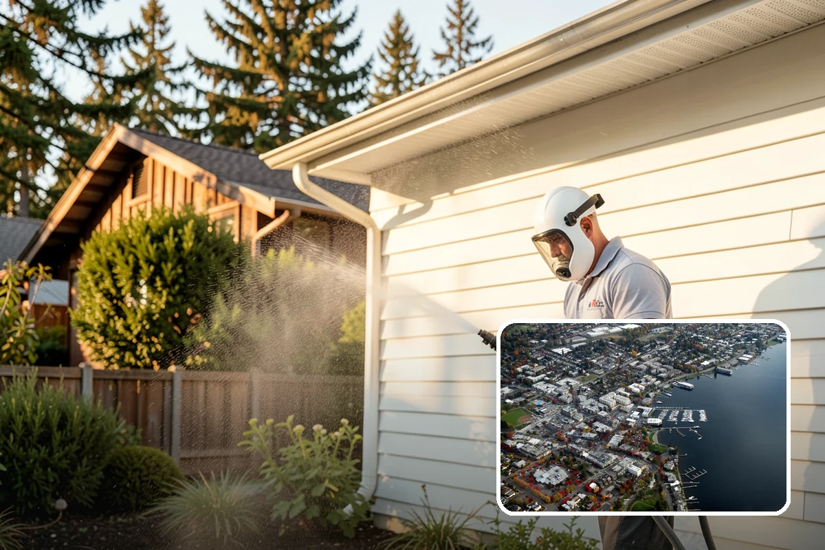 Garden Wall Cleaning in Kirkland, King County, WA - Removes moss and soil staining from wall faces and caps