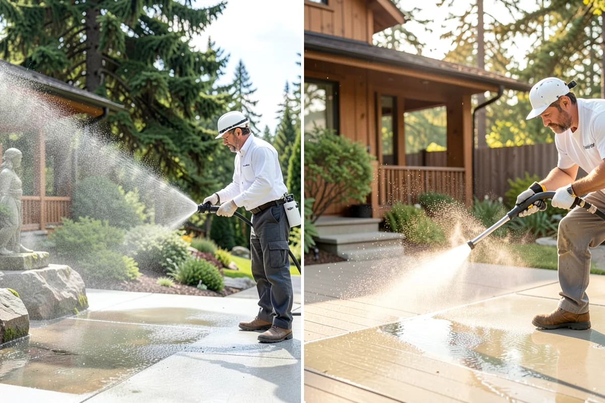 Garden Wall Cleaning in Lake Forest Park, King County, WA - Inspect the wall material and check mortar joints