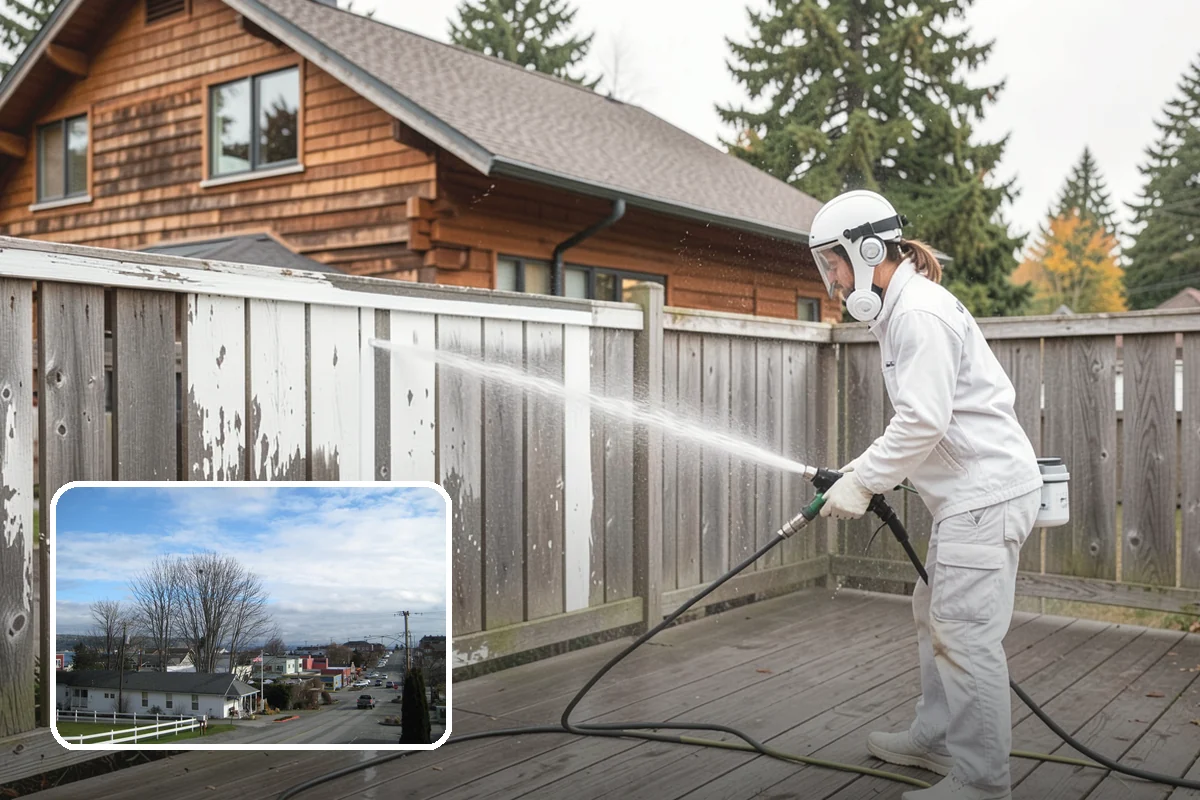 Garden Wall Cleaning in Langley, Island County, WA - Removes moss and soil staining from wall faces and caps