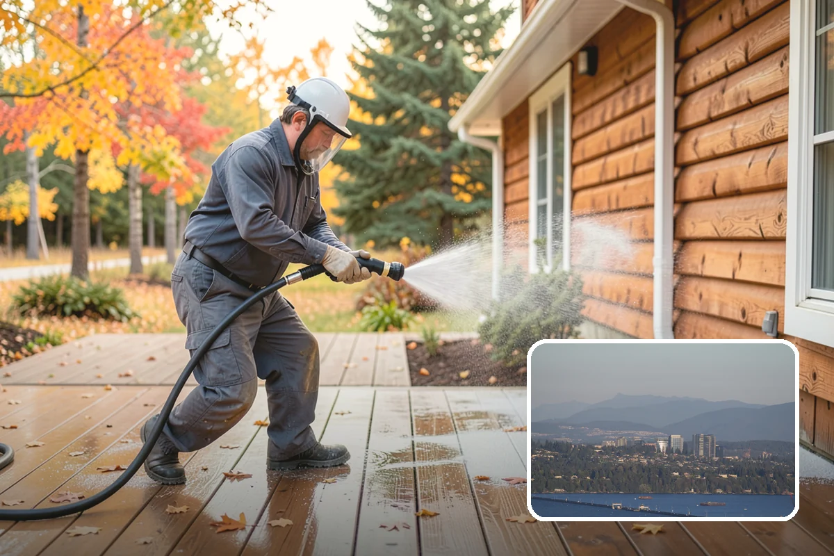 Garden Wall Cleaning in Medina, King County, WA - Removes moss and soil staining from wall faces and caps