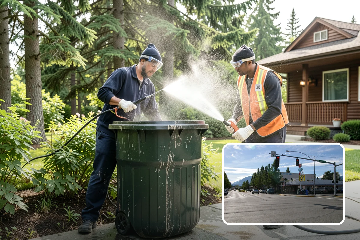 Garden Wall Cleaning in North Bend, King County, WA - Removes moss and soil staining from wall faces and caps