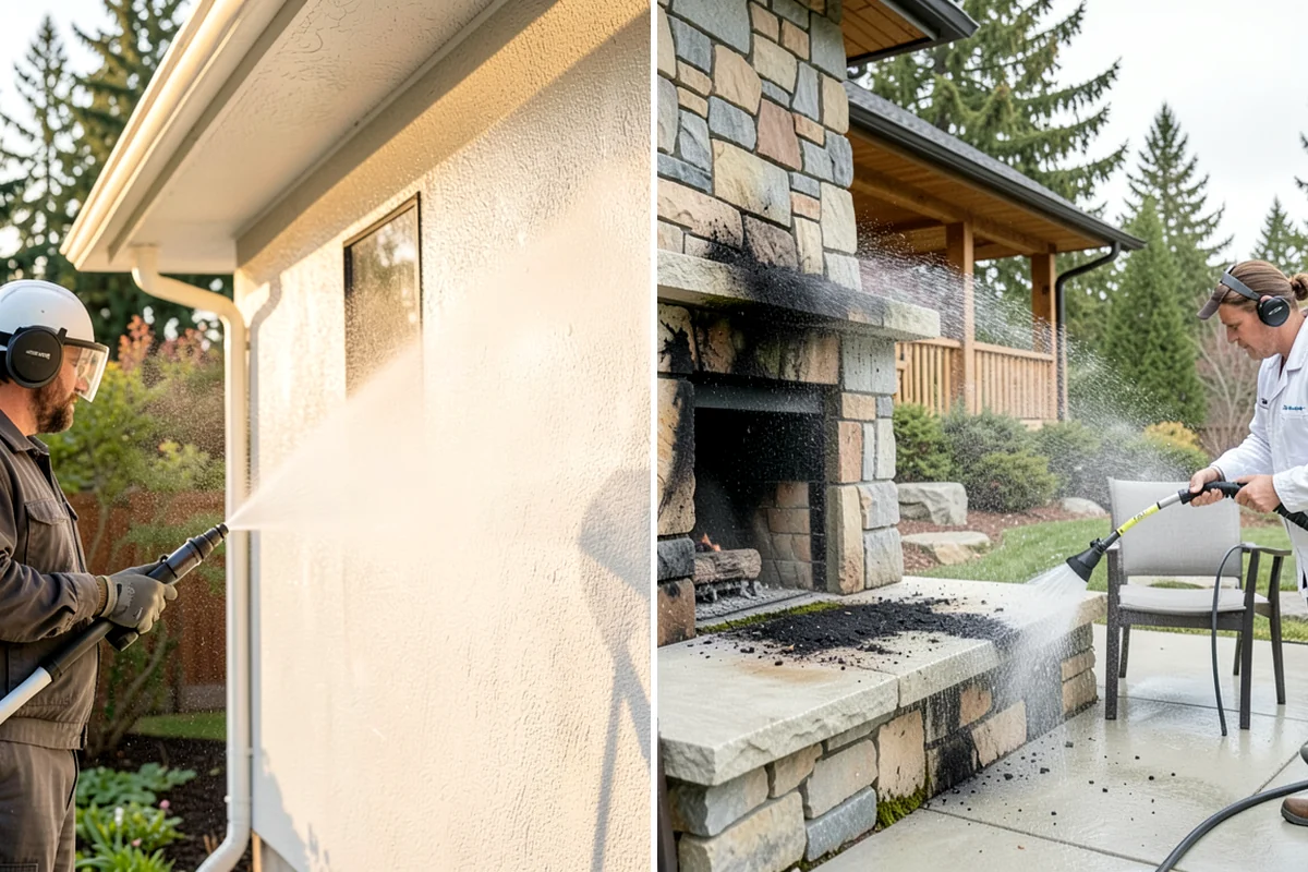 Garden Wall Cleaning in SeaTac, King County, WA - Inspect the wall material and check mortar joints