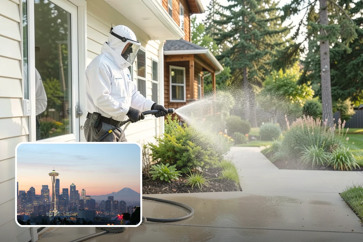 Garden Wall Cleaning in Seattle, King County, WA - Removes moss and soil staining from wall faces and caps