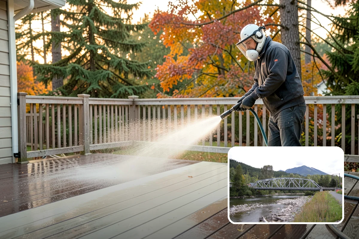 Garden Wall Cleaning in Skykomish, King County, WA - Removes moss and soil staining from wall faces and caps