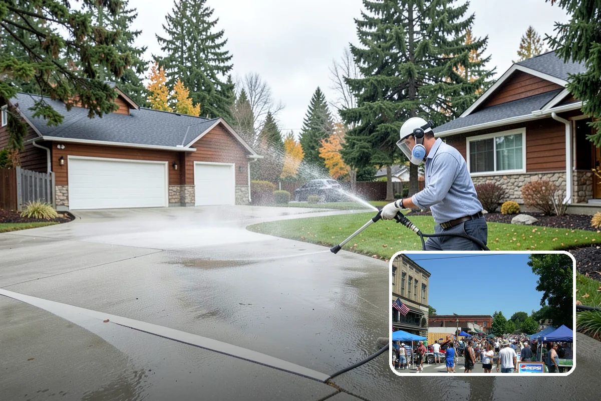 Garden Wall Cleaning in Snohomish, Snohomish County, WA - Removes moss and soil staining from wall faces and caps