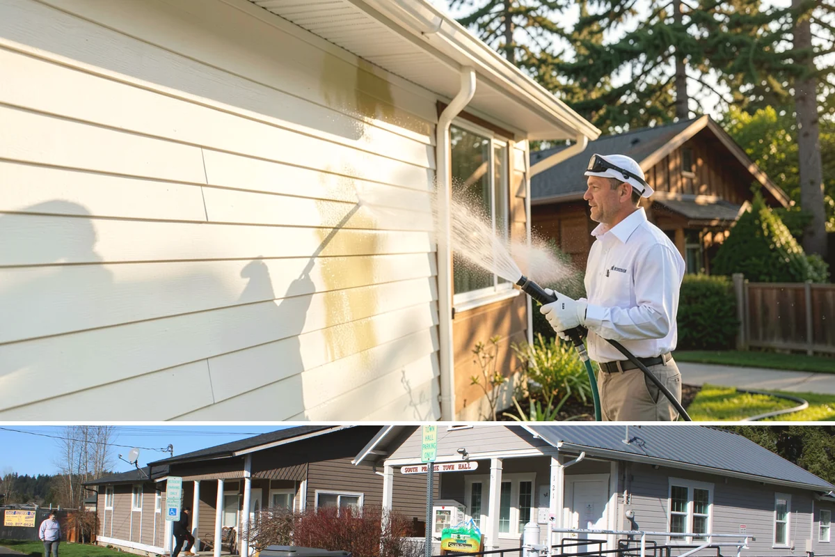 Garden Wall Cleaning in South Prairie, Pierce County, WA - Clean garden walls in spring or summer to strip winter moss and let mortar dry fully afterward.