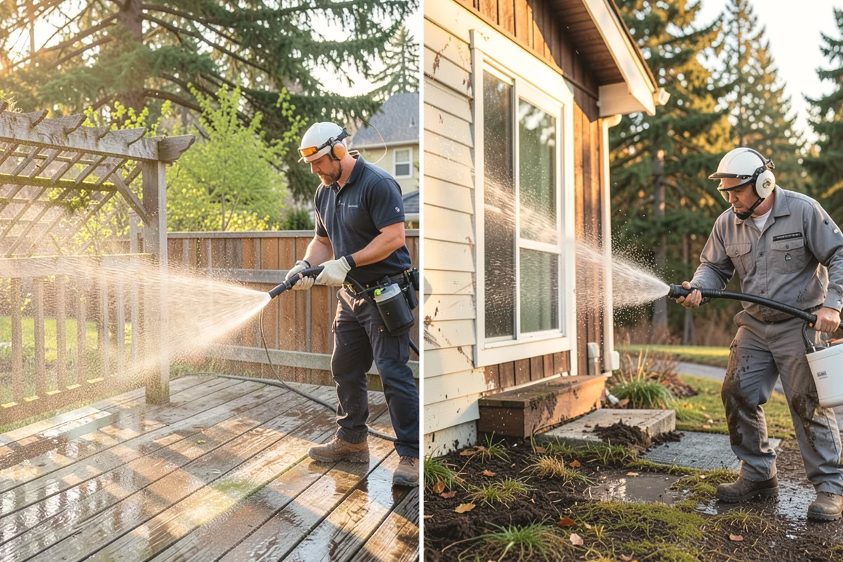 Garden Wall Cleaning in Tukwila, King County, WA - Inspect the wall material and check mortar joints