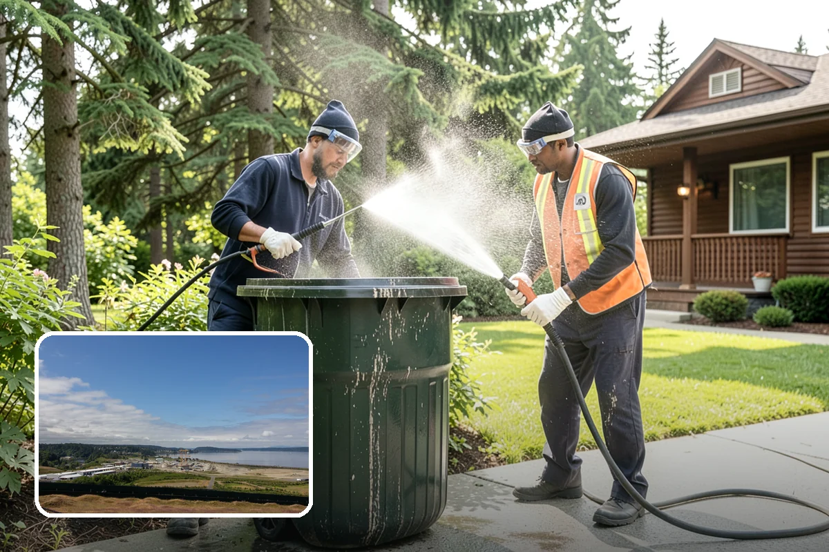 Garden Wall Cleaning in University Place, Pierce County, WA - Removes moss and soil staining from wall faces and caps