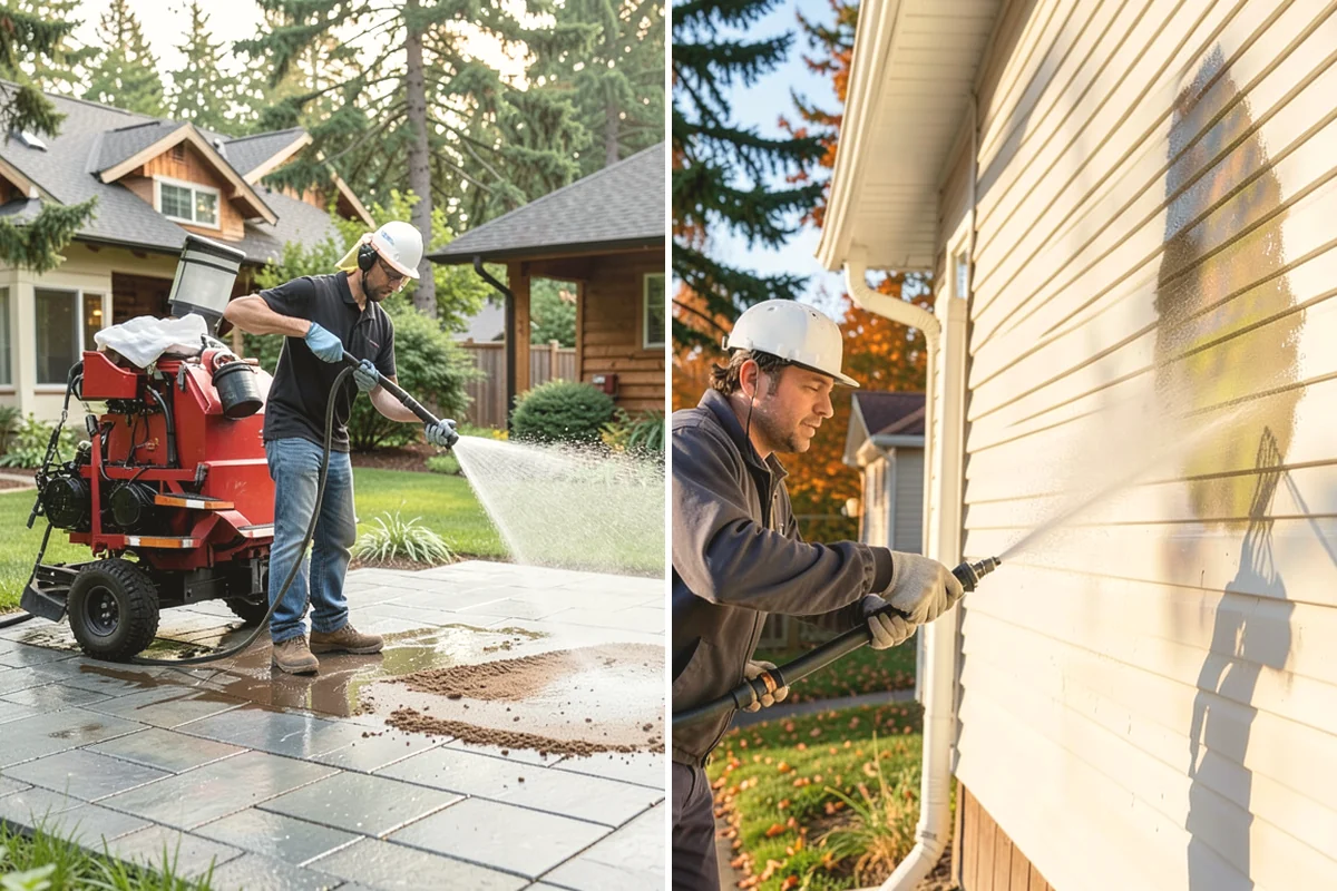 Garden Wall Cleaning in University Place, Pierce County, WA - Inspect the wall material and check mortar joints