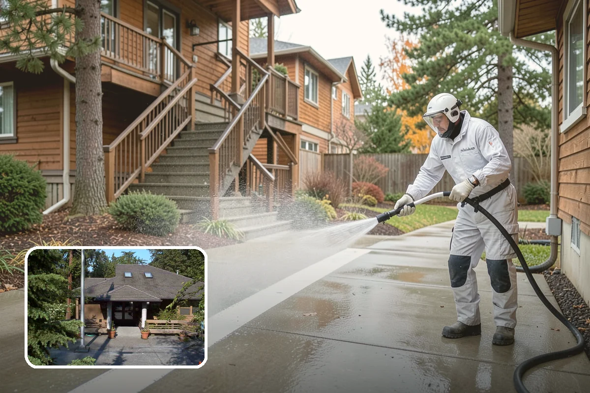 Garden Wall Cleaning in Yarrow Point, King County, WA - Removes moss and soil staining from wall faces and caps