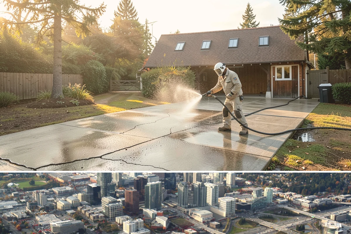 Gas Station Cleaning in Bellevue, King County, WA - Late spring through early fall gives the driest windows for degreasing and containment, though covered fuel courts can be...