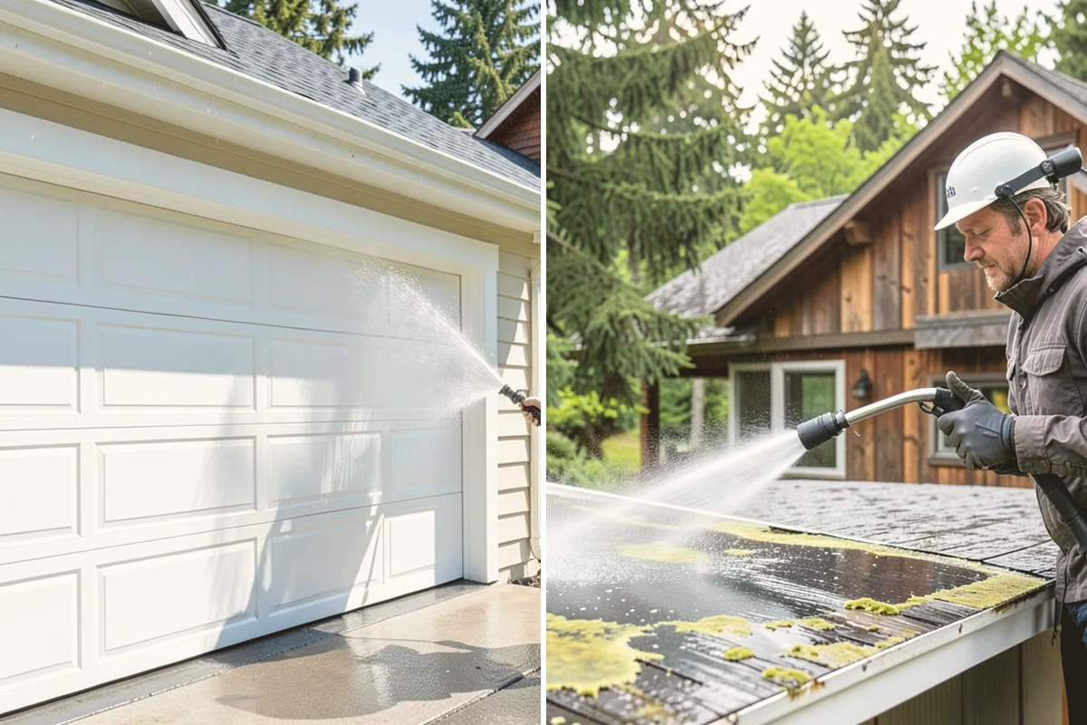 Gas Station Cleaning in Brier, Snohomish County, WA - Contain drains and pre-treat oil-stained concrete with a commercial degreaser