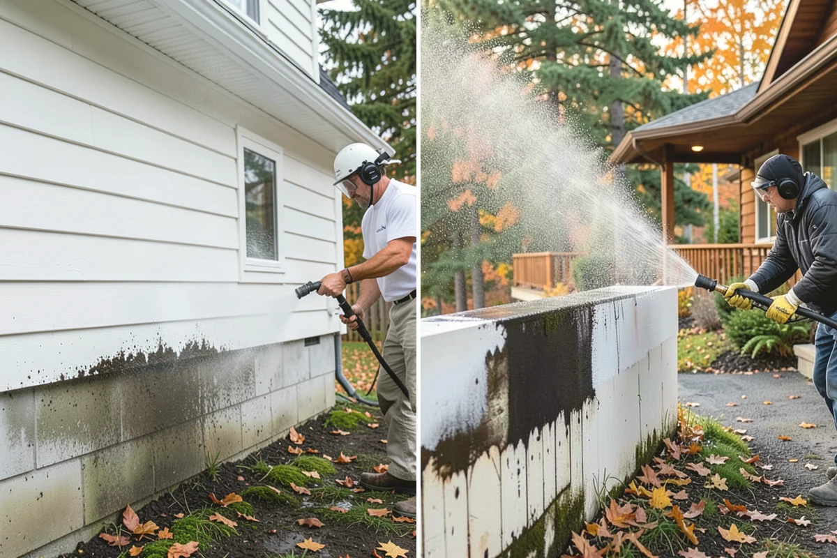 Gas Station Cleaning in Carnation, King County, WA - Contain drains and pre-treat oil-stained concrete with a commercial degreaser