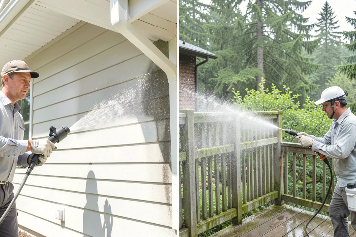 Gas Station Cleaning in Duvall, King County, WA - Contain drains and pre-treat oil-stained concrete with a commercial degreaser