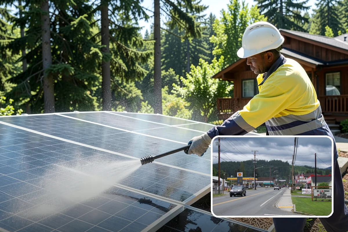 Gas Station Cleaning in Granite Falls, Snohomish County, WA - Removes slip-causing oil and fuel film from pump-island concrete