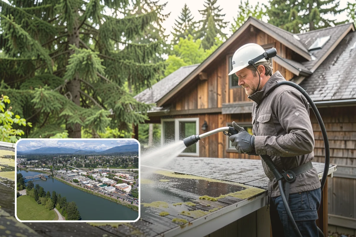 Gas Station Cleaning in Mount Vernon, Skagit County, WA - Removes slip-causing oil and fuel film from pump-island concrete