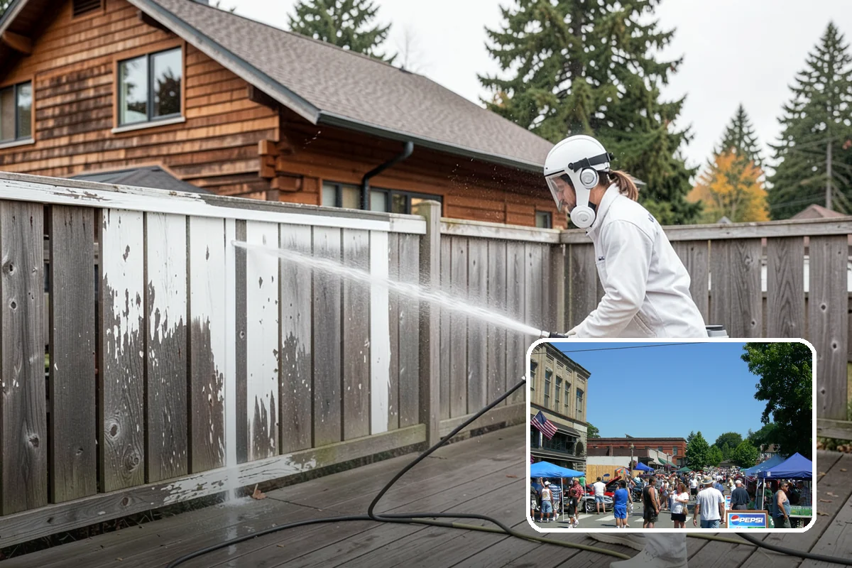 Gas Station Cleaning in Snohomish, Snohomish County, WA - Removes slip-causing oil and fuel film from pump-island concrete