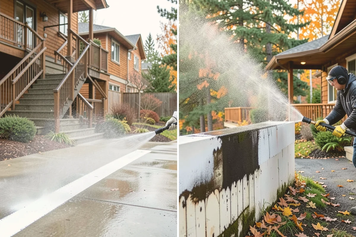 Gas Station Cleaning in Snohomish, Snohomish County, WA - Contain drains and pre-treat oil-stained concrete with a commercial degreaser