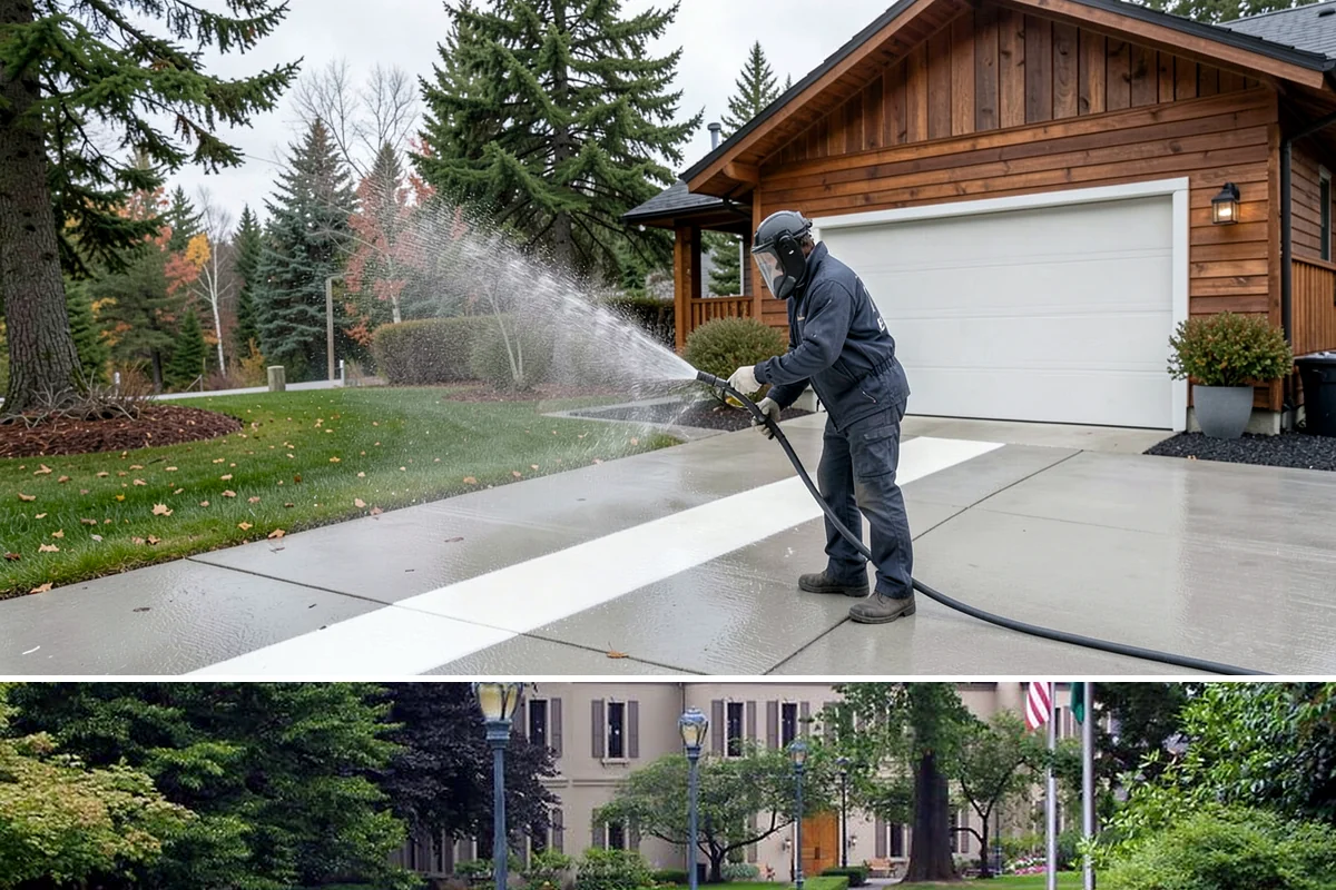 Gas Station Cleaning in Woodinville, King County, WA - Late spring through early fall gives the driest windows for degreasing and containment, though covered fuel courts can be...
