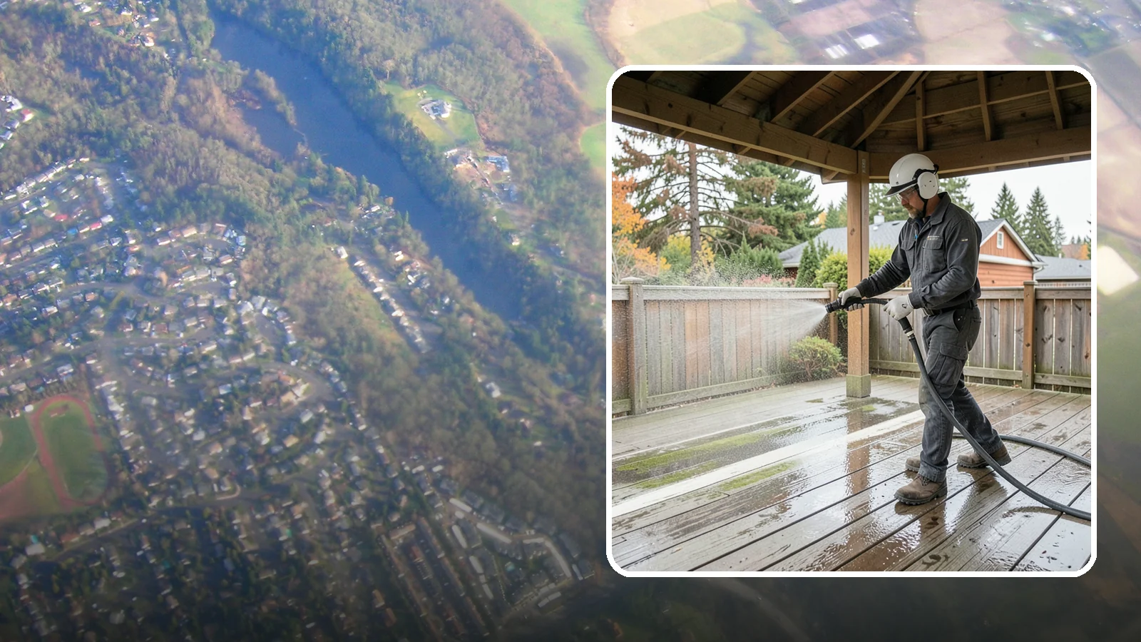 Gazebo Washing in Algona, King County, WA - Wash gazebos inside and out to remove the moss, cobwebs, and mildew that collect in a shaded garden structure.