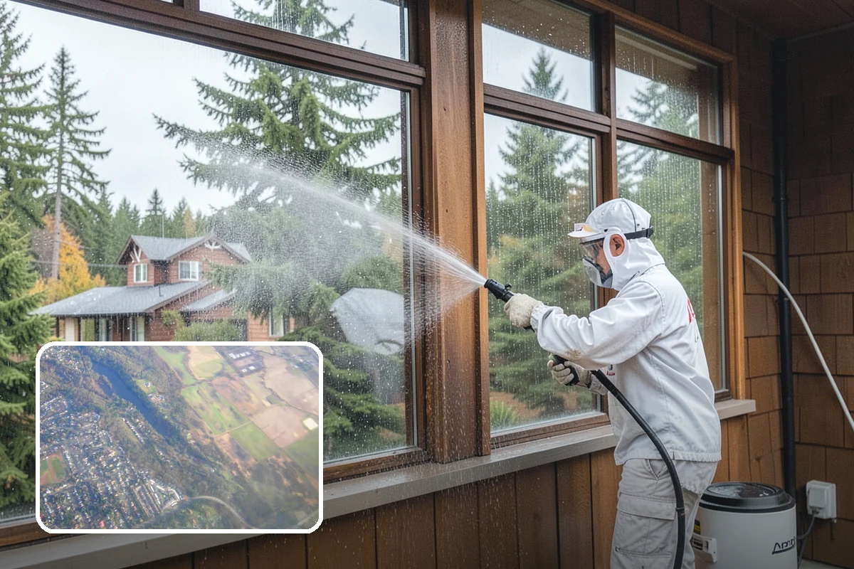 Gazebo Washing in Algona, King County, WA - Removes roof moss and interior mildew from the structure