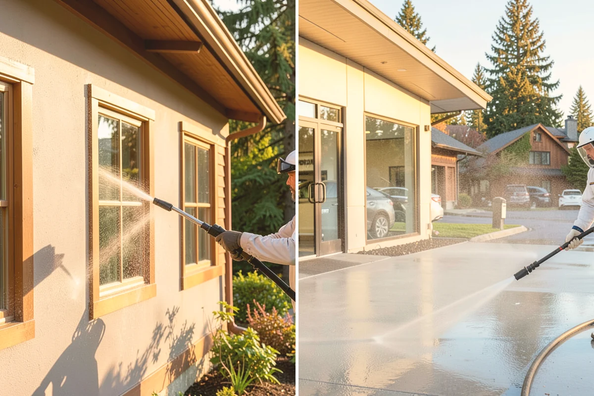 Gazebo Washing in Bellevue, King County, WA - Sweep debris and cobwebs from the interior and roof