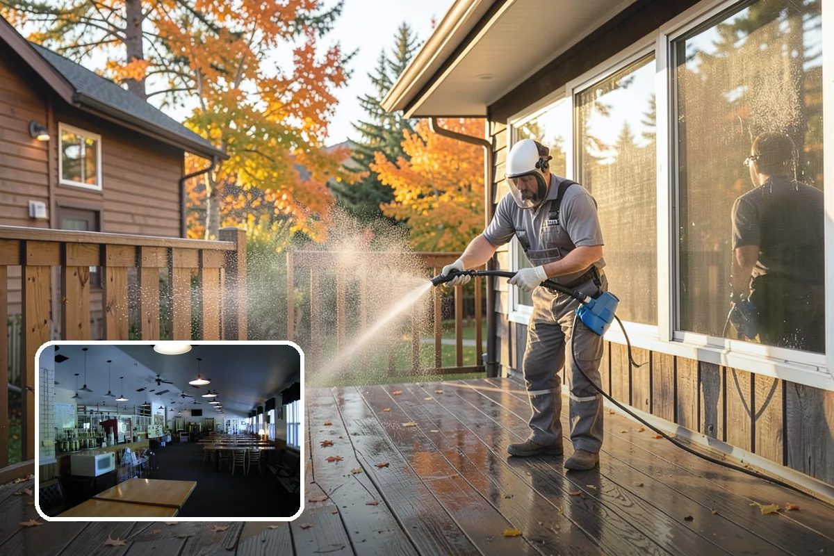 Gazebo Washing in Black Diamond, King County, WA - Removes roof moss and interior mildew from the structure