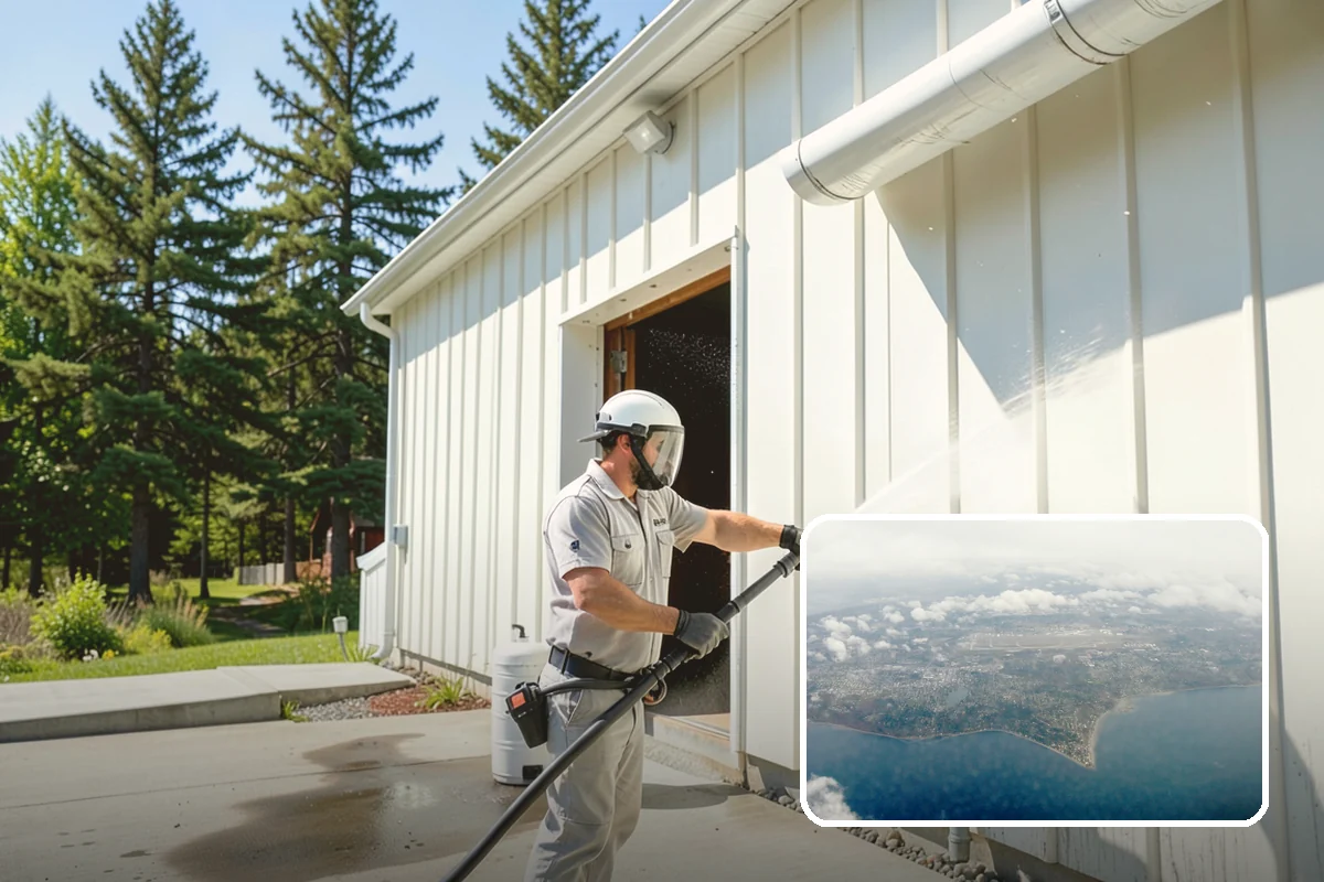 Gazebo Washing in Burien, King County, WA - Removes roof moss and interior mildew from the structure